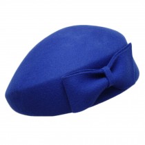 Elegant British Stylish Hat Fashionable Beret Hat For Ladies, Blue