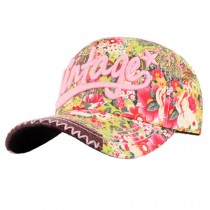 Women & Men Baseball Flexfit Cap Hip-hop Style hat Colorful Flower Pink