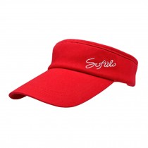 Men/Women Fashion Sports Cap Sunbonnet Visor,Adjustable Tennis Hats,Red