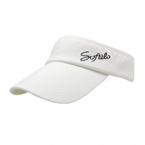 Men/Women Fashion Sports Cap Sunbonnet Visor,Adjustable Tennis Hats,White
