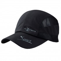 Mens Peaked Cap One Size Baseball Flexfit Caps Adjustable Sport hats Black