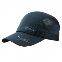 Mens Peaked Cap One Size Baseball Flexfit Caps Adjustable Sport hats Navy Blue