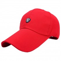 Unisex Outdoors Sports Cap Peaked Cap Adjustable, Korean Baseball Cap Red