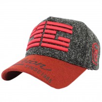 Unisex Outdoors Adjustable Sports Cap Peaked Cap Korean Casquette Red+Black
