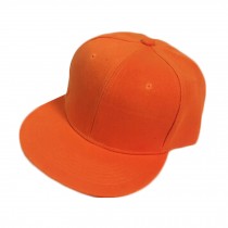 Bright Orange Baseball Cap  Fitted Caps Flat Cap Hip-hop Eye-catcher Cool Summer