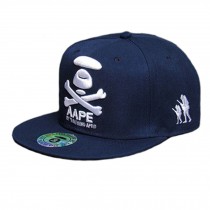 Fashion Baseball Cap Flexfit Caps Fitted Hats for Boys - Navy Blue
