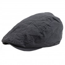 Fashion Cotton Flat Cap Baseball Caps Cabbie Hat, Grey