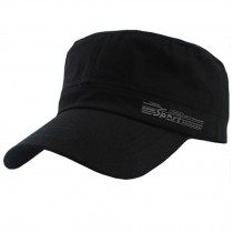 Mens Comfortable Flat Cap Baseball Caps Flatcap Fitted Hat, Black