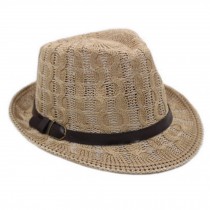 Men/Women Breathable Summer Hat Fedora Hat Sun Hats Caps, Khaki