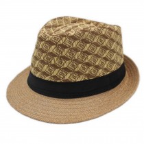 Absorbent Breathable Summer Hat Fedora Hat Sun Hat Cap Unisex, Khaki