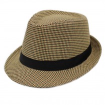 Fashion Classic Fedora Hat Straw Hat Unisex Hats Caps, Yellow