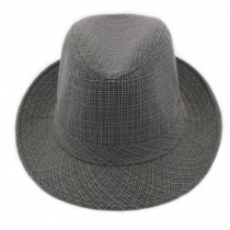 Outdoor Breathable Fedora Hat Sun Hat Straw Hat Hats Caps Unisex, Dark Grey