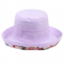 Ladies Fashion Bucket Hat Sun Hat Hiking Fishing Beach Hats Caps, Purple