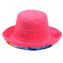 Girls Beautiful Bucket Hat Sun Hat Hiking Cap Fishing Hats, Rose Red
