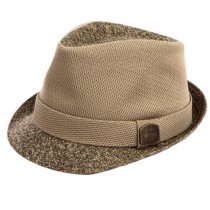 Light Coffee Mesh Sunhat Fedora Hat Straw Hat Caps Jazz Hats