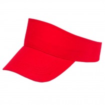 Outdoor Sports Visor Hat Sun Hat Adjustable Cap for Children, Red