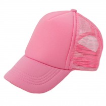 Children Breathable Sports Cap Baseball Cap Mesh Hat Fitted Caps, Pink
