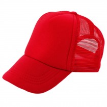 Children Sports Cap Baseball Cap Sunhat Fitted Hats Mesh, Red