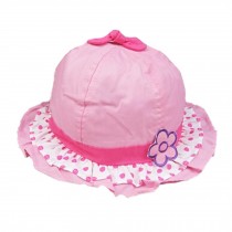 Girl's Sun Protection Hat Cotton Infant Cap Princess Hat Babies Hats, Pink