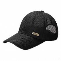 Men's Summer Outdoor  Mesh Breathable  Baseball Cap,Adjustable,Black