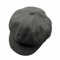 Female Girl Elegant Cloth Hat Trendy Beret Winter Painter Cap ,Dark Gray