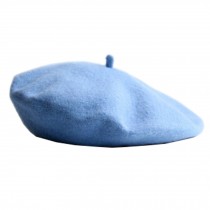 Classic British style Ladies's Wool blue Beret Hat Cap, B