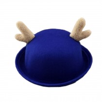 Kids Hats Deer Style Girls Boys blue Cute Caps Felt Hats