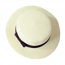 Girl's Beautiful Stylish Fashion Beach Hat Women's white Straw Sun Cap
