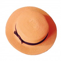 Beautiful Stylish Cap Women's/Girl's Orange Beach StrawSun Hat