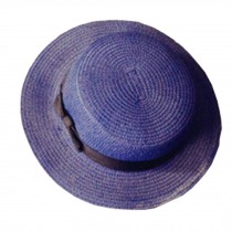 Stylish Women's Girl's Fashion Dark blue Beach Cap Sun Straw Hat