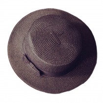 Women's Fashion Stylish Beach Girl's Straw Sun Hat Cap black