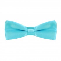 Premium Solid Color Bow Tie Bowtie Bowties Ties for Mens/Boys/Kids - Light Blue