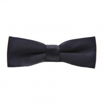 Premium Solid Color Bow Tie Bowtie Bowties Ties for Mens/Boys/Kids - Black