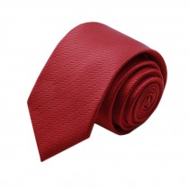 Simple&Chic Men's Business Ties Formal Necktie with Gift Box,Dark Red Cannage
