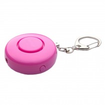 Outdoors Emergency Self-Defence Personal Security Keychain Alarm Rose Red