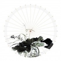 Chinese Classical Style 33-Inch Parasol Anti-rain Paper Umbrella, No.2