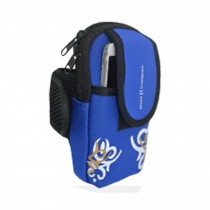 Outdoor Sporting Cellphone Mobile Phone iPod MP3 MP4 Arm Band Bag??printing blue