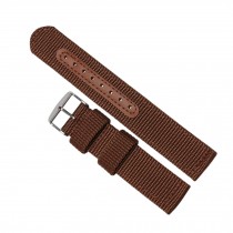 20 mm Stylish Unisex Watchband Watch Strap Casual Exercise Watch Band Brown