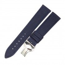 18 mm Unisex Watchband Durable & Casual Watch Band Butterfly Clasp Watch Strap Navy