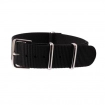 Unisex Watchband Casual Watch Band Sports Watch Strap Bracelet [18 mm]  Black