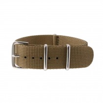 Unisex Watchband Casual Watch Band Sports Watch Strap Bracelet [18 mm] Khaki