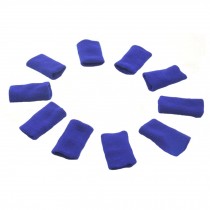 10PCS Sports Elastic Finger Sleeve Protector Brace Support - Blue