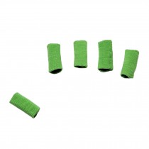 Set of 10 Sports Elastic Finger Sleeve Protector Brace Support - Green