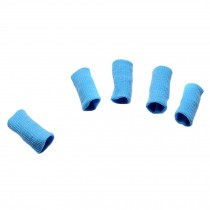Set of 10 Sports Elastic Finger Sleeve Protector Brace Support - Sky Blue