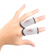 Set of 2 Sports Elastic Finger Sleeve Protector Brace Support Basketball - White