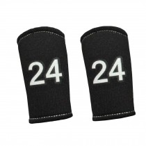 2PCS Premium Finger Sleeve Protector Brace Support for Basketball, KB24, Black