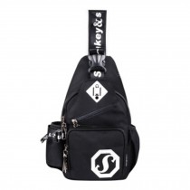 Unisex Outdoor Functional Shoulder Sling Bag Chest Bag Pack, Black