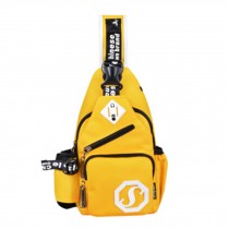 Unisex Outdoor Functional Shoulder Sling Bag Chest Bag Pack, Yellow