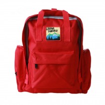 Japanese Style Backpack Schoolbag Bookbags Camping Bag Pack for Students, Red