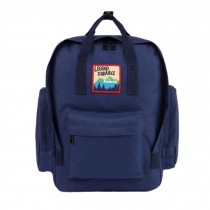 Japanese Style Student Backpack Schoolbag Bookbags Camping Bag Pack , Navy Blue